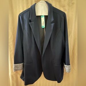 NWT:  Skies Are Blue Navy Knit Blazer